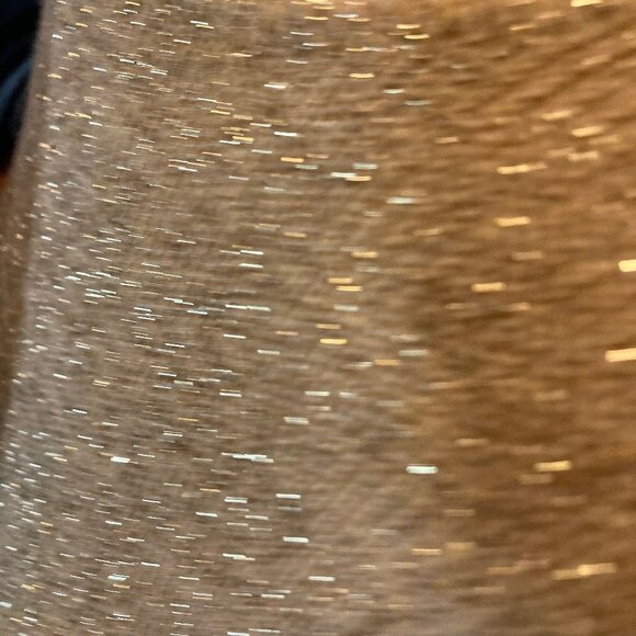 Dana Scott Vintage Gold Sparkle Top Pull-Over Round Neck Relaxed Fit LS, size XL - Picture 5 of 12